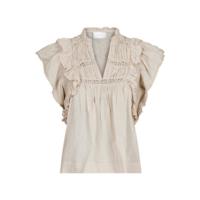Neo noir - Beige | Dames | Blouse | Beige | 42 | regular | Kamst mode