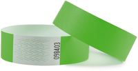 Combicraft polsbandjes Tyvek, groen, pak van 100 stuks