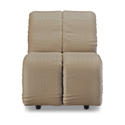 HKliving Wave bank middle small Pure Earth