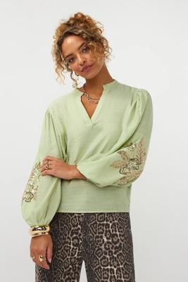 Ydence Blouse Rose | Soft green