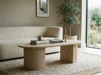 Ovale salontafel LARUSSO 120 cm travertijn