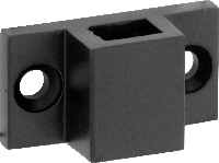 Geleideblokje rechthoek vierkante stang