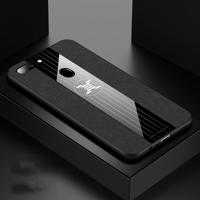 Voor OPPO R11S plus XINLI stiksels doek Textue schokbestendige TPU beschermhoes (zwart)