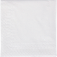 Servet | 1/4 vouw | 2-laags | 24x24cm | papier | wit | 2400 stuks