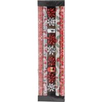 Kerst inpakpapier/cadeaupapier set - 13-delig - 200 x 70 cm - nordic