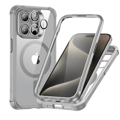 iPhone 15 Pro Armor Tough Case (HaloLock) - Clear Grey
