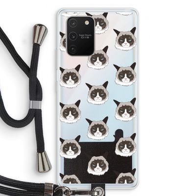 It's a Purrr Case: Samsung Galaxy S10 Lite Transparant Hoesje met koord