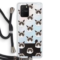 It's a Purrr Case: Samsung Galaxy S10 Lite Transparant Hoesje met koord
