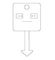 Byoux-kaartje type 18 - bxh 60x110 mm