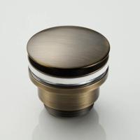 Afvoerplug SaniClear Antique | 5/4" | Click waste | Messing | Rond | Verouderd messing