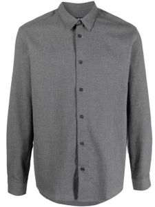 A.P.C. chemise en flanelle à boutonnière - Gris