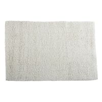 MSV Badkamerkleedje/badmat tapijt voor de vloer - ivoor wit - 40 x 60 cm   - - thumbnail
