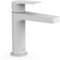 Wastafelkraan Tres Project | Opbouw | Mengkraan | Standaard model | 1-hendel | Rond | Wit mat