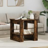 Salontafel Gerookt eiken 51 x 50 x 50 cm Bewerkt hout