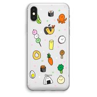 Happy bento friends: iPhone XS Max Transparant Hoesje