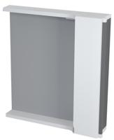 Spiegelkast met LED Licht Sapho Pulse 75x80x17 cm Rechts Wit