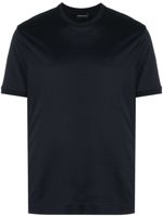 Emporio Armani t-shirt à logo brodé - Bleu