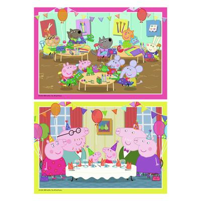 Ravensburger Legpuzzel peppa pig, 2x12 st.