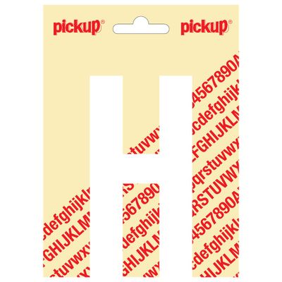 Plakletter Nobel 120mm wit H