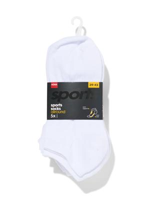 HEMA Heren enkelsokken sport - 5 paar wit (wit)