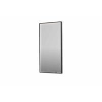 Spiegel INK SP19 50x4x100 cm incl. direct LED-Verlichting Rondom en Spiegelverwarming Geborsteld Metal Black