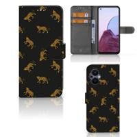 Telefoonhoesje | Met pasjeshouder | voor OPPO Reno 8 Lite | OnePlus Nord N20 Leopards