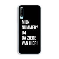 Da ziede van hier - Zwart: Huawei P Smart Pro Transparant Hoesje