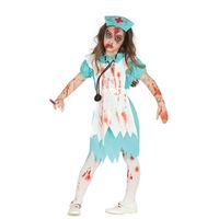 Zombie verpleegster/zuster verkleedkostuum voor meisjes 10-12 jaar (140-152)  -