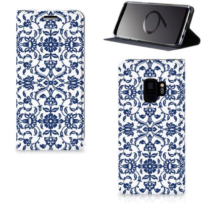 Samsung Galaxy S9 Smart Cover Flower Blue
