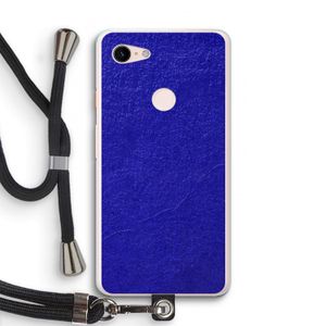 Majorelle Blue: Pixel 3 XL Transparant Hoesje met koord
