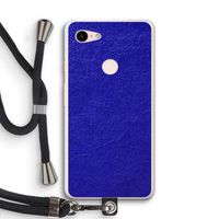 Majorelle Blue: Pixel 3 XL Transparant Hoesje met koord