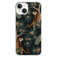 iPhone 14 siliconen hoesje - Tijger jungle iPhone 14 siliconen hoesje - Tijger jungle