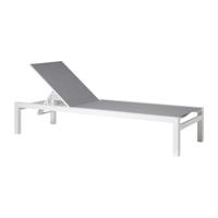 Ligbed Sevilla - grijs - 70x30x190 cm
