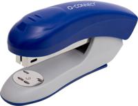 Q-CONNECT nietmachine, kunststof, half strip, 20 blad, blauw