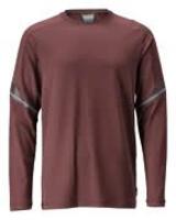 MASCOT® 22281-461 T-shirt met lange mouwen bordeaux rood - maat XL