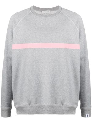 Mackintosh sweat à détails rayés - Gris