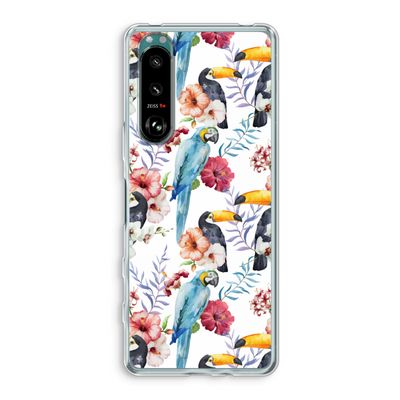 Bloemen tukan: Sony Xperia 5 III Transparant Hoesje