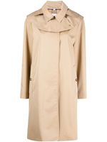 Burberry trench Stansted à capuche - Tons neutres