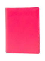 Comme Des Garçons Wallet porte-cartes pliant en cuir - Rose