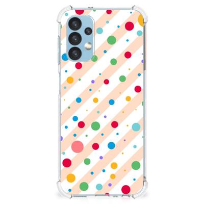 Samsung Galaxy A13 (4G) Doorzichtige Silicone Hoesje Dots Samsung Galaxy A13 (4G) Doorzichtige Silicone Hoesje Dots
