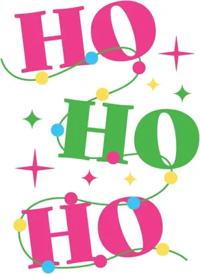 Duni 3-laags tissue servet christmas ho ho ho 33x33cm multi 20 stuks