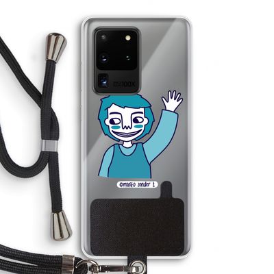 Zwaai: Samsung Galaxy S20 Ultra Transparant Hoesje met koord