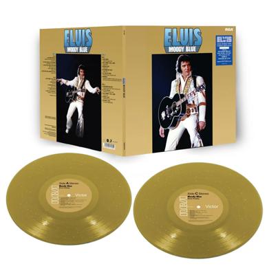 Elvis Presley - Moody Blue 2-LP Gold Sparkle Limited FTD