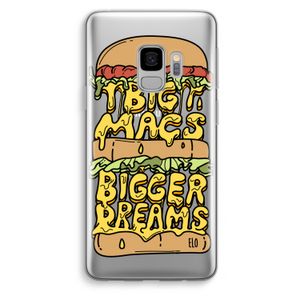 Big Macs Bigger Dreams: Samsung Galaxy S9 Transparant Hoesje