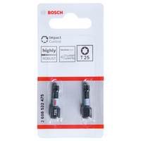 Bosch Accessoires Impact Control T25 25mm | 2 stuks - 2608522475
