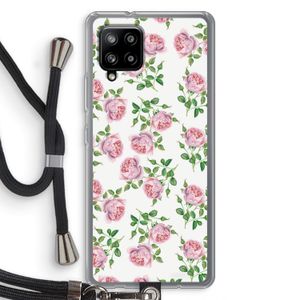 Kleine roosjes: Samsung Galaxy A42 5G Transparant Hoesje met koord