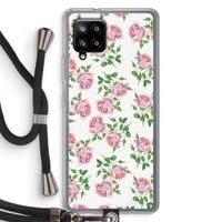 Kleine roosjes: Samsung Galaxy A42 5G Transparant Hoesje met koord Kleine roosjes: Samsung Galaxy A42 5G Transparant Hoesje met koord