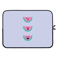 Smiley watermeloen: Laptop sleeve 15 inch