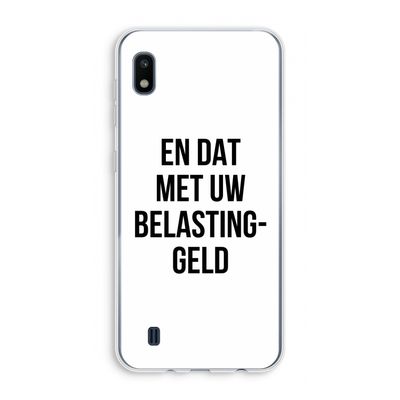 Belastinggeld: Samsung Galaxy A10 Transparant Hoesje