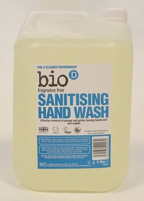 Bio-D Handzeep vloeibaar parfumvrij (5 ltr)